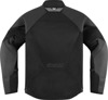 ICON Mesh AF Leather Jacket Men's Black Size S - Men's black sport leather jacket