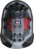 6D ATR-2 Helmet Liner L/XL Black Silver Replacement - Replacement liner for 6D ATR-2 helmets L/XL