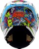 ICON Ultraflite Doodle 3 MIPS Helmet Medium Multi-Color - Full face helmet with MIPS and glow in the dark graphic