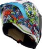 ICON Ultraflite Doodle 3 MIPS Helmet Medium Multi-Color - Full face helmet with MIPS and glow in the dark graphic