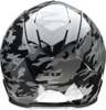 Z1R Warrant Camo Helmet - Large Gray/Black - Full-face helmet with drop-down sun visor