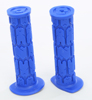 ODI Rogue Single-Ply ATV Grips Blue - Durable ATV grips with closed ends