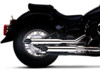 Slip On Slashcut Exhaust Mufflers - For 98-11 V-Star 650, 04-05 Non-CA Slip On Slashcut Exhaust Mufflers - For 98-11 V-Star 650, 04-05 Non-CA