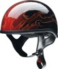 Z1R CC Beanie Hellfire Helmet XL Red/Black Gloss - Half face helmet with Hellfire graphic