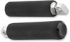 Arlen Ness Knurled Rubber Footpegs Black Male Mount Arlen Ness Knurled Rubber Footpegs Black Male Mount