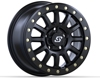 Sedona Sano Beadlock Wheel 15x7 5/4.5 6+1 +50mm Black - 15x7 beadlock wheel, 5/4.5 bolt, +50mm offset, Black