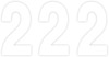 Factory Effex 4" Pro Numbers White #2 Decals Pack of 3