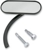 Arlen Ness Mini Oval Mirror Black Right 4-1/2"x1-1/2"