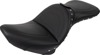 Saddlemen Explorer Special Seat w/Backrest Black For Harley Softail - 2-up seat with backrest For Harley Softail models
