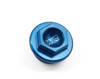 Works Connection Anodized Blue Aluminum Oil Filler Plug - M24x3 For KTM, Gas Gas, Husqvarna