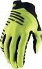 100% Men's R-Core Gloves XL Flo Yellow for ATV/Motocross