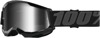 Strata 2 Black Junior Goggles - Silver Mirror Lens
