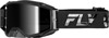 FLY RACING Zone Pro Goggles Black/Black w/ Smoke Lens - Premium goggles with black mirror/smoke lens
