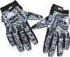 Lethal Threat Tattoo Gloves Large Black White Men's - Breathable stretch tattoo gloves, size Large, men's
