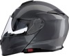 Z1R Solaris 2.0 Modular Helmet Dark Silver M - Modular helmet with drop-down sun visor