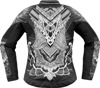 ICON Women's Overlord3 Noble Jacket XL Gray/Black/White - Women's sport fit riding jacket