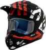 AFX FX-17 Attack Helmet Matte Black Red 4XL Unisex - Full face vented helmet, size 4XL, Attack graphic