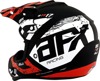 AFX FX-17 Attack Helmet Matte Black Red 4XL Unisex - Full face vented helmet, size 4XL, Attack graphic