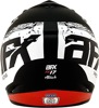 AFX FX-17 Attack Helmet Matte Black Red 4XL Unisex - Full face vented helmet, size 4XL, Attack graphic