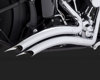 2-2 Big Radius Chrome Full Exhaust - For 86-17 Harley FXST FLST 2-2 Big Radius Chrome Full Exhaust - For 86-17 Harley FXST FLST