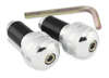 BikeMaster Anti Vibration Bar Ends Silver - Fits 7/8" Handlebars