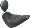 Tripper Diamond Wide Solo Seat w/Backrest - For 18-19 HD FLSL Tripper Diamond Wide Solo Seat w/Backrest - For 18-19 HD FLSL