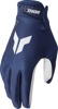 THOR LAUNCHMODE Gloves Men's Medium White/Navy - Short cuff gloves for off-road and street riding