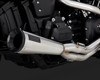 2-1 Upsweep Brushed Stainless Full Exhaust - For 18-20 HD Softail