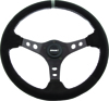 Suede Series Steering Wheel Black/Grey 13.75"