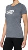 100% Women's Icon Tee Heather Gray - Size WSM 100% Women's Icon Tee Heather Gray - Size WSM