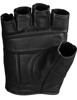 Highway 21 Half Jab Perforated Gloves Black 4X-Large Men's - Men's 4X-Large perforated black leather gloves