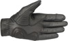Crazy 8 Leather Motorcycle Gloves Black Medium