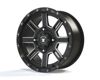 Bullite Lancer Wheel Black 15x7 4x137 5+2 - Black 15x7 wheel, 4x137 bolt, 5+2 offset