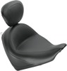 Mustang Wide Touring Solo Seat w/Backrest Black Fits Honda Fury
