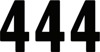 Factory Effex 4" Pro Numbers Black #4 Decals Pack of 3 Factory Effex 4" Pro Numbers Black #4 Decals Pack of 3