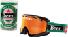 "Ice Cold" Beer Goggles - Heiny - Red Mirror Lens - Cold Riding Goggle "Ice Cold" Beer Goggles - Heiny - Red Mirror Lens - Cold Riding Goggle