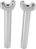 Drag Specialties Forged Aluminum Handlebar Risers 8in Chrome Pair - 8in chrome risers for 1in handlebars, pair