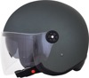 FX-143 3/4 Open Face Helmet Gray w/Smoke Shield Large