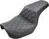 Step-Up Lattice Stitched 2-Up Seat - Black - For 06-16 Harley Dyna Step-Up Lattice Stitched 2-Up Seat - Black - For 06-16 Harley Dyna