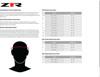 Z1R Nemesis Thunderbird Helmet - Large, Red/Black - Full face helmet with drop-down sun visor