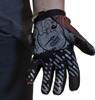 Lethal Threat Good N Evil Skulls Gloves Black/Red Men's Medium - Men's breathable stretch casual gloves, size M