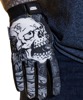 Lethal Threat Good N Evil Skulls Gloves Black/Red Men's Medium - Men's breathable stretch casual gloves, size M
