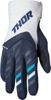 Thor Women's Spectrum Gloves Midnight/White Size S - MX gloves with padded palm & touchscreen fingers