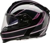 Z1R Warrant Amplify Helmet Large Pink/Black Gloss - Full face helmet with drop-down sun visor