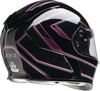 Z1R Warrant Amplify Helmet Large Pink/Black Gloss - Full face helmet with drop-down sun visor