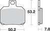 Rear Ceramic Brake Pads - 730Hf Ceramic Brake Pads Sbs