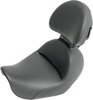 Wide Heels Down Solo Seat Black Gel w/Backrest Low - For 06-17 Harley Dyna Wide Heels Down Solo Seat Black Gel w/Backrest Low - For 06-17 Harley Dyna