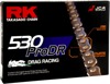 RK 530PRODR-130 ProDR Drag Racing Chain 130 Link Natural - Heavy-duty 530 drag chain, 130 links, For drag racing