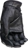 Z1R Women's Reflective Gloves XL Black/Light Gray - Breathable leather gloves for women, size XL