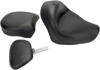 Touring Smooth Vinyl 2-Up Seat Black w/Backrest - For Honda VT750C Shadow Aero Touring Smooth Vinyl 2-Up Seat Black w/Backrest - For Honda VT750C Shadow Aero